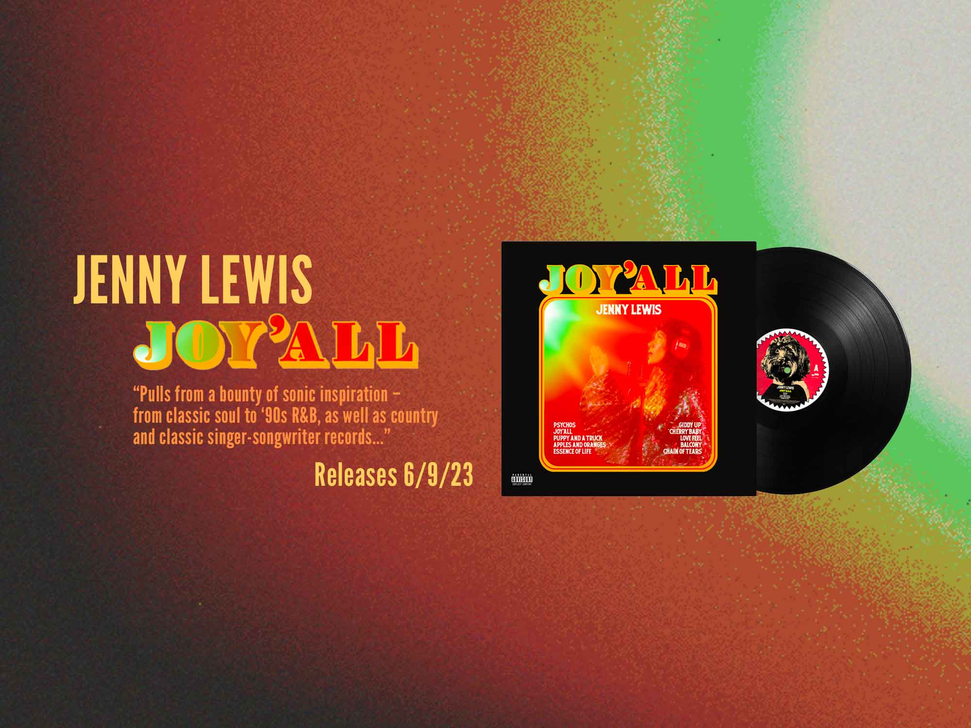 Jenny Lewis JoyAll Vinyl