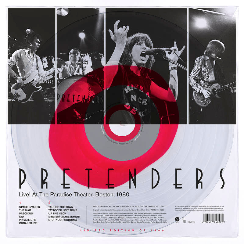 Pretenders Live Paradise Boston Vinyl