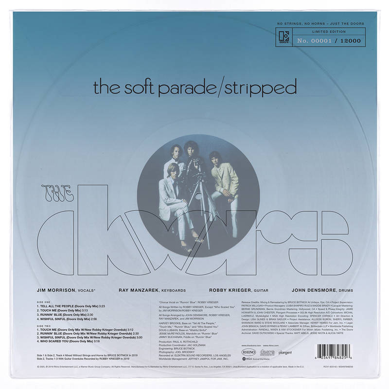 Doors, The Soft Parade Stripped Vinyl