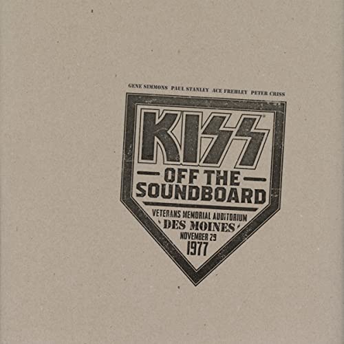 KISS KISS Off The Soundboard: Live In Des Moines CD