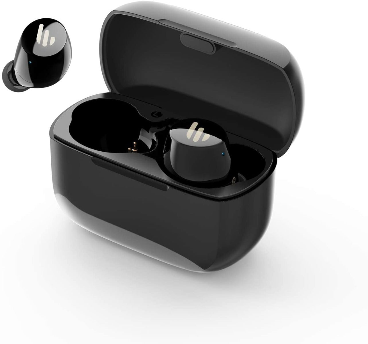 Edifier Edifier TWS1 True Wireless Earbuds - Up to 32 Hour Battery Life with Charging Case and Mic, Bluetooth v5.0 aptX, IPX5 Splash & Sweatproof, Easy Pairing - Black Speakers
