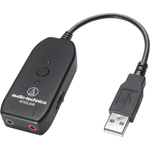 Audio-Technica PRO SOUND ATR2USB 3.5MM TO USB 2.0 AUDIO ADAPTOR MIC &amp; HEADPH INPUTS MUTE &amp; VOL CONT Microphones