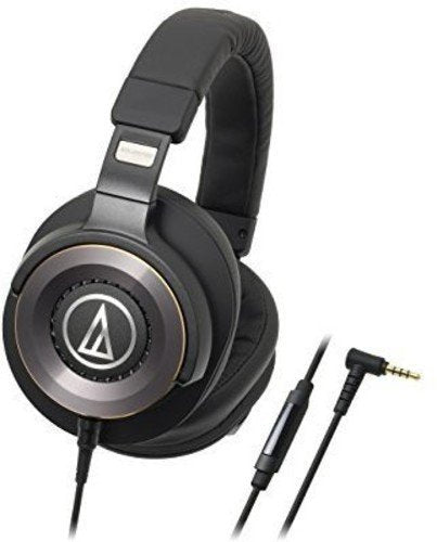 Audio-Technica ATH-WS1100iS Solid Bass Over-Ear Headphones with In-Line Microphone & Control Headphone