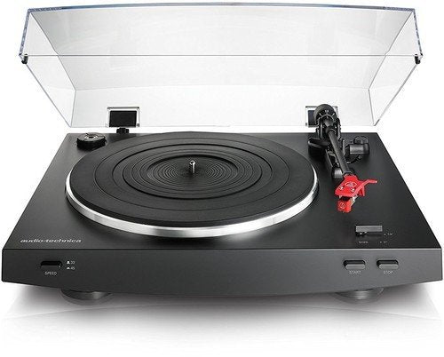 Audio Technica AT-LP3BK - Fully automatic belt-drive stereo turntable with switchable preamp modes, black Turntables