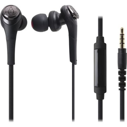Audio-Technica Solid Bass in-Ear Headphones with in-line Mic & Control Headphone