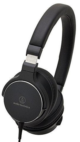 Audio-Technica ATH-SR5NBW On-Ear High-Resolution Audio Headphones, Navy/Brown Headphone