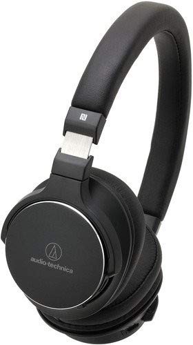 Audio-Technica ATH-SR5BTBK Bluetooth Wireless On-Ear High-Resolution Audio Headphones with Mic & Control, Black Headphone