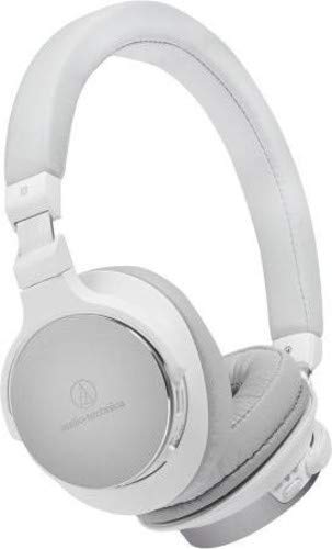 Audio-Technica ATH-SR5BTWH Bluetooth Wireless On-Ear High-Resolution Audio Headphones, White Headphone