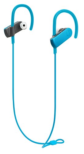 Audio-Technica ATH-SPORT50BTBK SonicSport Bluetooth Wireless In-Ear Headphones, Blue Headphone