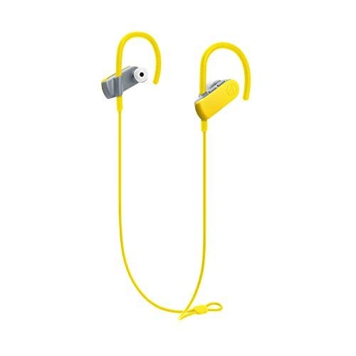 Audio-Technica ATH-SPORT50BTBK SonicSport Bluetooth Wireless In-Ear Headphones, Yellow Headphone