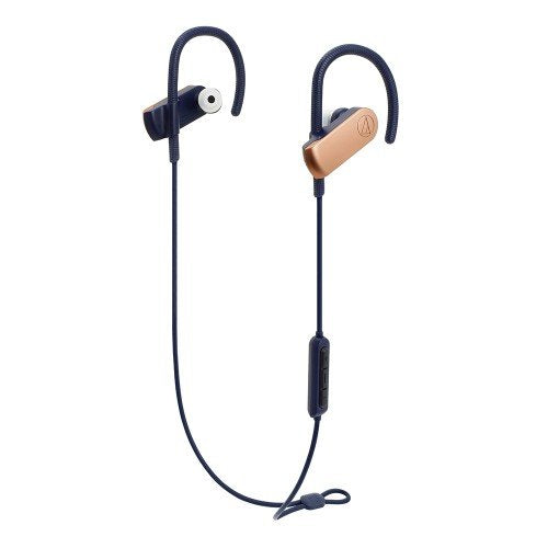 Audio-Technica ATH-SPORT70BTRGD SonicSport Bluetooth Wireless In-Ear Headphones, Rose-Gold Headphone