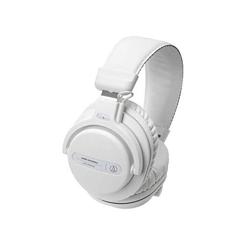 Audio-Technica ATH-PRO5XWH Professional Closed-Back Dynamic Over-Ear DJ Monitor Headphones, White Headphone