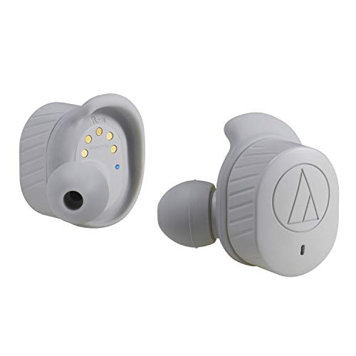 Audio-Technica ATH-SPORT7TWGY SonicSport Wireless in-Ear Headphones, Gray Headphone