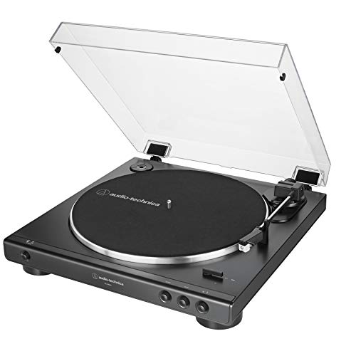 Audio-Technica AT-LP60X-BK Fully Automatic Belt-Drive Stereo Turntable, Black Turntables