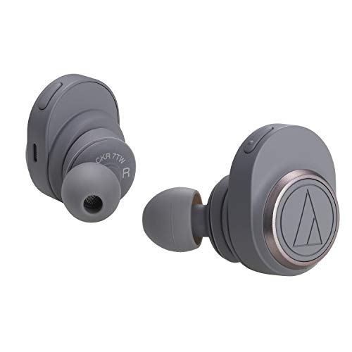 Audio-Technica ATH-CKR7TW True Wireless In-Ear Headphones, Gray Headphone