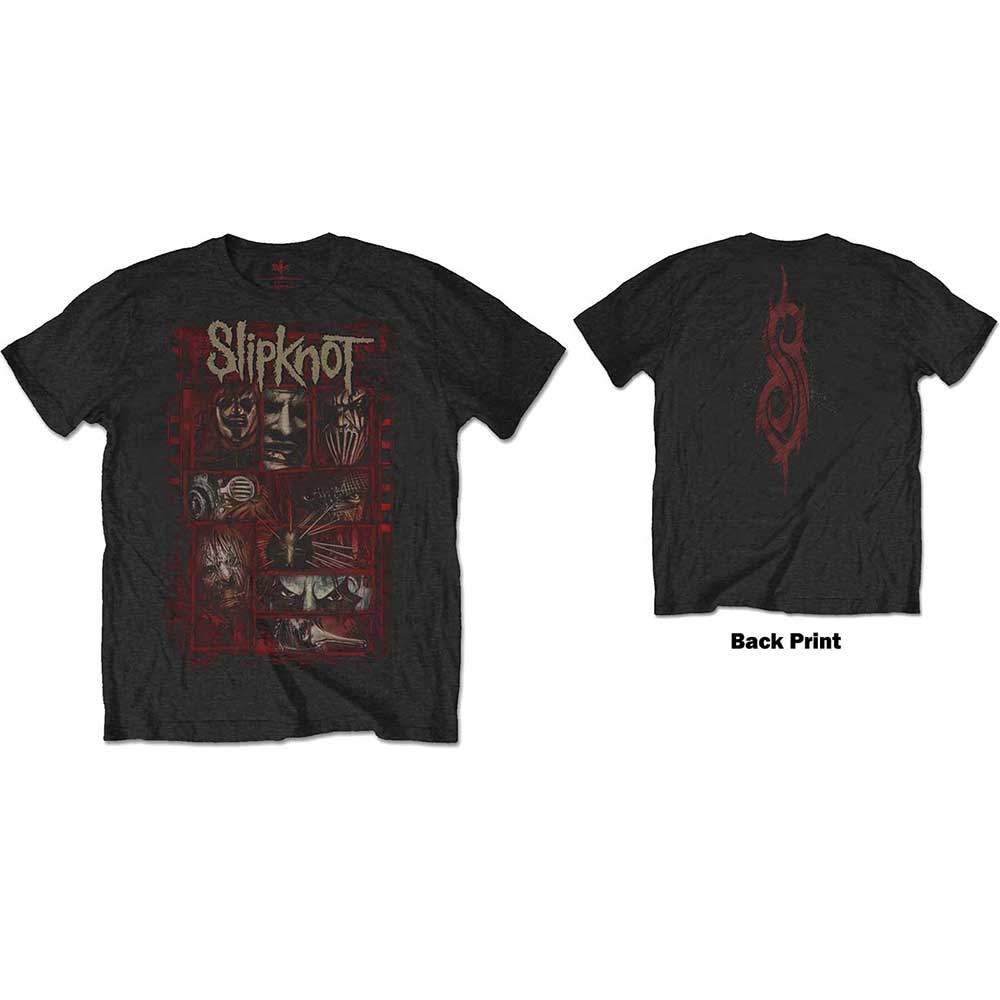 slipknot_unisex_t-shirt:_sketch_boxes_(back_print)