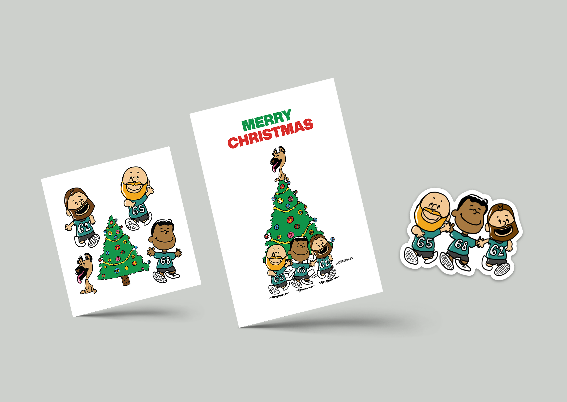 A Philly Special Christmas "Greeting Cards + Magnets"  Sticker